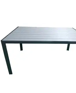 Záhradné stoly Stôl Douglas sivý 150x90 cm