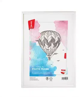 Dekorácie a bytové doplnky Fotorámik hliníkový biely 21x29,7