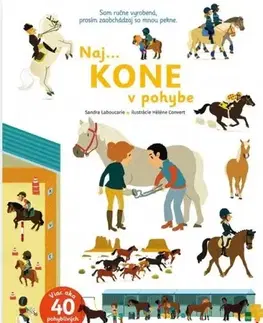 Leporelá, krabičky, puzzle knihy Naj... KONE v pohybe - Sandra Laboucarie