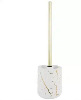 Kúpeľňové doplnky Kefa WC Gold Line keramika biela/zlatá CST-1772 41