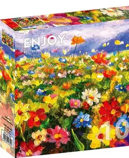 1000 dielikov Enjoy Puzzle Farebná kvetinová lúka 1000 Enjoy