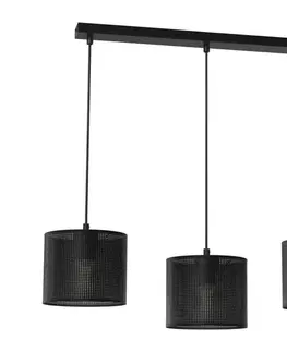 Svietidlá  Luster na lanku LOFT SHADE 3xE27/60W/230V čierna 5239