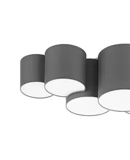 Svietidlá  Stropné svetlo MONA 5xE27/15W/230V šedá 4394