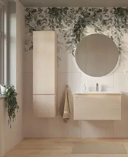 Kúpeľňový nábytok Kúpeľňová skrinka vysoká Naturel Ancona 40x157x20 cm akácia ANCONAV40DV ANCONAV40DV