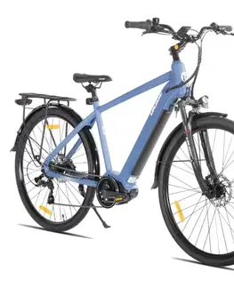 Elektrobicykle Trekingový elektrobicykel Lamassu Allanton 27,5" 374Wh • dojazd až 80 km modrá - 18" (160-180 cm)