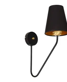 Svietidlá  Nástenné svietidlo VICTORIA 1xE27/60W/230V čierna MLP4911