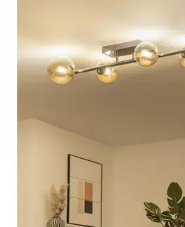 Svietidlá BRILAGI - LED Prisadený luster MILLA 4xG9/3W/230V čierny chróm/zlatá 7010-4CA