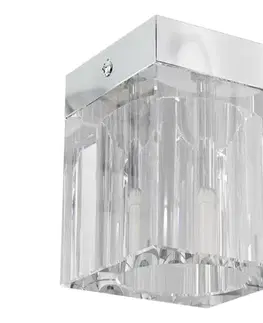 Svietidlá Open Design OR81039 - Bodové svietidlo CUBO 1xG9/8W/230V priehľadné/lesklý chróm OR81039