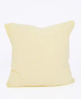 Dekoračné obliečky MKLozkoviny.sk Mušelínová obliečka na vakúš 40 × 40 cm – Alexia pastelovo žltá-  -