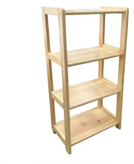 Vitríny a regály do obývačky Regál Jednoduchá Vysoký 1/50