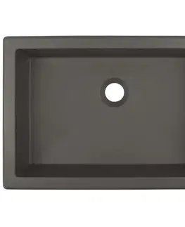 Sanitárna keramika DEANTE - Correo anthracite metallic Granit umývadlo - 500x400 mm CQR_TU5U
