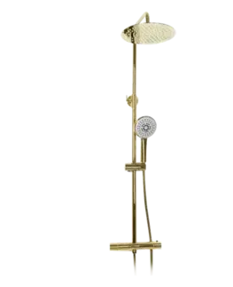 Kúpeľňové batérie REA - SPRCHOVÁ BATÉRIA 150mm S TERMOSTATOM VINCENT L.GOLD Zlatá REA-P8005