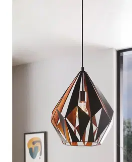 Svietidlá Eglo 49878 - Závesné svietidlo CARLTON 1 1xE27/60W/230V 49878