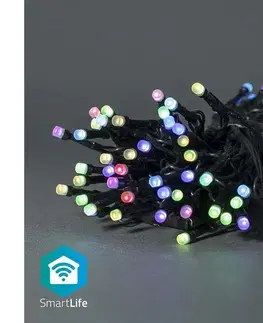 LED osvetlenie  WIFILX01C42-LED RGB vonkajší dekoratívny svetelný reťazec 42× LED – 8 funkcií, 8 m, IP65, Wi‑Fi Tuya WIFILX01C42