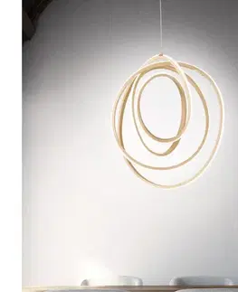 Svietidlá Ondaluce - LED stmievateľný luster na lane GOLDEN LED/50W/230V pr. 50 cm zlatý SO.GOLDEN/50