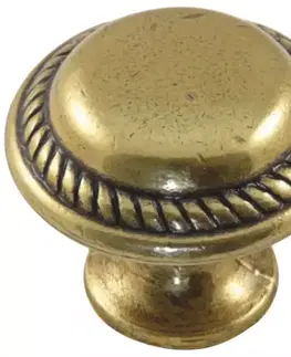 Úchytky a rukoväte Rukoväť retro gr034 patina/mosadz