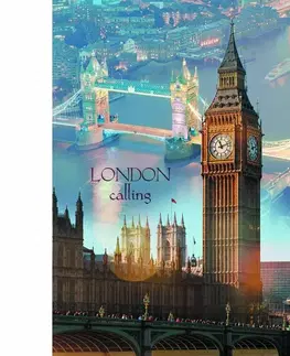 Puzzle Puzzle Londýn o súmraku, 1000 dielikov, 48x68,3 cm v krabici 27x40x6 cm