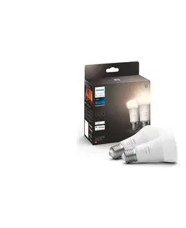 LED osvetlenie SADA 2x LED Stmievateľná žiarovka Philips Hue WHITE E27/9,5W/230V 2700K 871951428919200