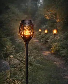 Solárne dekoračné lampy Solárna lampa FAKĽA 44.5CM VO2671