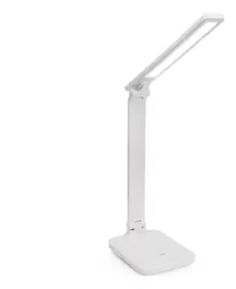 Lampy  LED stmievateľná dotyková stolná lampa s USB portom REMUS LED/5W/230V biela PDL194W