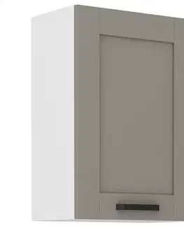 Kuchynské skrinky visiace Kuchynská skrinka Luna claygrey/biela 50G-72 1F