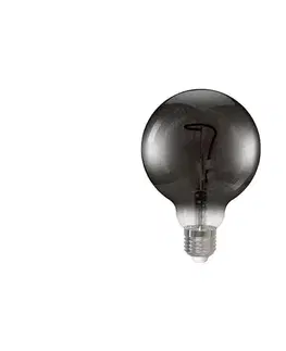 LED osvetlenie  LED Žiarovka FILAMENT SHAPE G95 E27/4W/230V 1800K dymová ZSF108