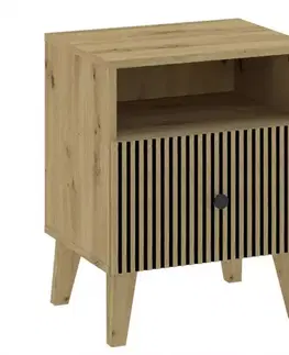 Drevené nočné stolíky Nočný stolík 1S Berlin artisan