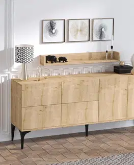 Komody Konzolový stolík Stella - Sapphire Oak