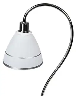 Stolové lampy Nočné svetlo Elf chróm/biele