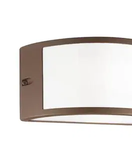 Svietidlá Ideal Lux - Vonkajšie nástenné svietidlo REX 1xE27/60W/230V IP44 hnedé 213217