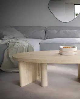 Konferenčné stolíky DELIFE Konferenčný stolík Wido 110x50 cm mango biela wash