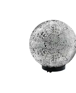 Záhradné lampy EGLO 91638 - Vonkajšie svietidlo TERRALUNA 1 1xE27/18W čierna / biela IP44 91638