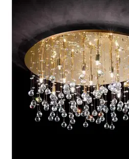 Svietidlá Ideal Lux - LED Krištáľové stropné svietidlo MOONLIGHT 15xG9/3W/230V pr. 80 cm zl 082790
