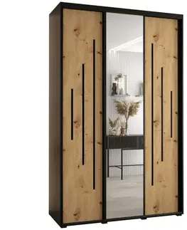 Šatníkové skrine Skriňa 45 Canaris 13 160 čierna/artisan/čierna