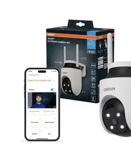 LED osvetlenie Osram - Inteligentná vonkajšia kamera 360° so 2K snímačom SMART+ 230V IP67 Wi-Fi 4058075850552