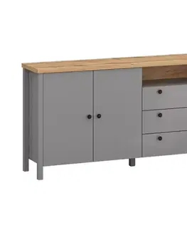 Komody do spálne Komoda 2D3S Melini Gray K