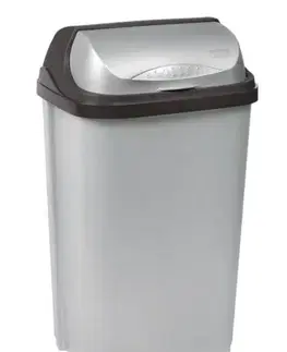 Odpadkové koše Kinekus Kôš na odpad zasúvací 50l, plastový, RASMUS roll top, sivý