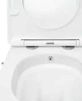 Záchody WC s bidetom závesné SAT Fusion vírové vrátane dosky softclose, zadný odpad SATFUS11BFC SATFUS11BFC