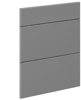 Kuchynské skrinky Čelo skrinky Luxeo F16-D60S3-AX tenký rám grey
