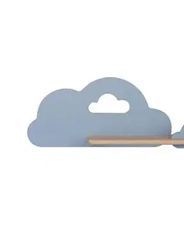 Svietidlá  LED Detské nástenné svietidlo s poličkou CLOUD LED/5W/230V modrá 21-75581