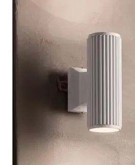Svietidlá Ideal Lux - Vonkajšie nástenné svietidlo BASE 2xGU10/28W/230V IP44 biela 129457