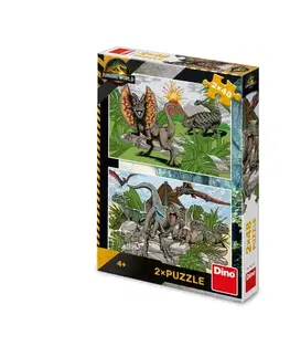 Do 99 dielikov Dino Toys JURSKÝ SVĚT 2x48 Puzzle