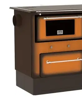 Sporáky Kinekus Sporák Eco De lux R46, hnedý melír, ľavý