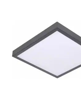 Svietidlá  LED stropné svietidlo so snímačom VITALI LED/24W/230V 4000K 33x33 cm antracit SKU047162