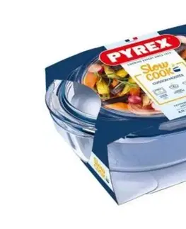Pekáče a zapekacie misy PYREX Misa zapekacia oválna s pokrievkou, 33x20x13cm, 3,1L+1L, sklo číre PYREX