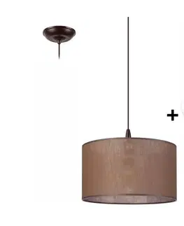 Svietidlá  LED Luster na lanku NOEL 1xE27/60W/230V hnedá LM-1.163/BRĄZ