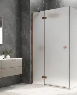 Sprchové dvere POLYSAN - GLOBE COPPER MATT obdĺžniková sprchová zástena 1200x800, matné sklo, ľavá GB1012-3215MLPG
