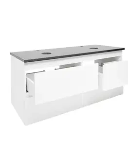 Kúpeľňový nábytok Kúpeľňová skrinka s krycou doskou SAT B-Way 119x50x45 cm biela lesk BWAY2120WZ BWAY2120WZ