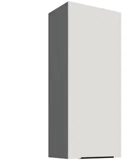 Kuchynské skrinky visiace Kuchynská skrinka Aria-Wh/Ant Anti Fingerprint 45g-108 1f