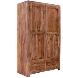 Šatníkové skrine Skriňa Kali 120x200x60 indický masív palisander